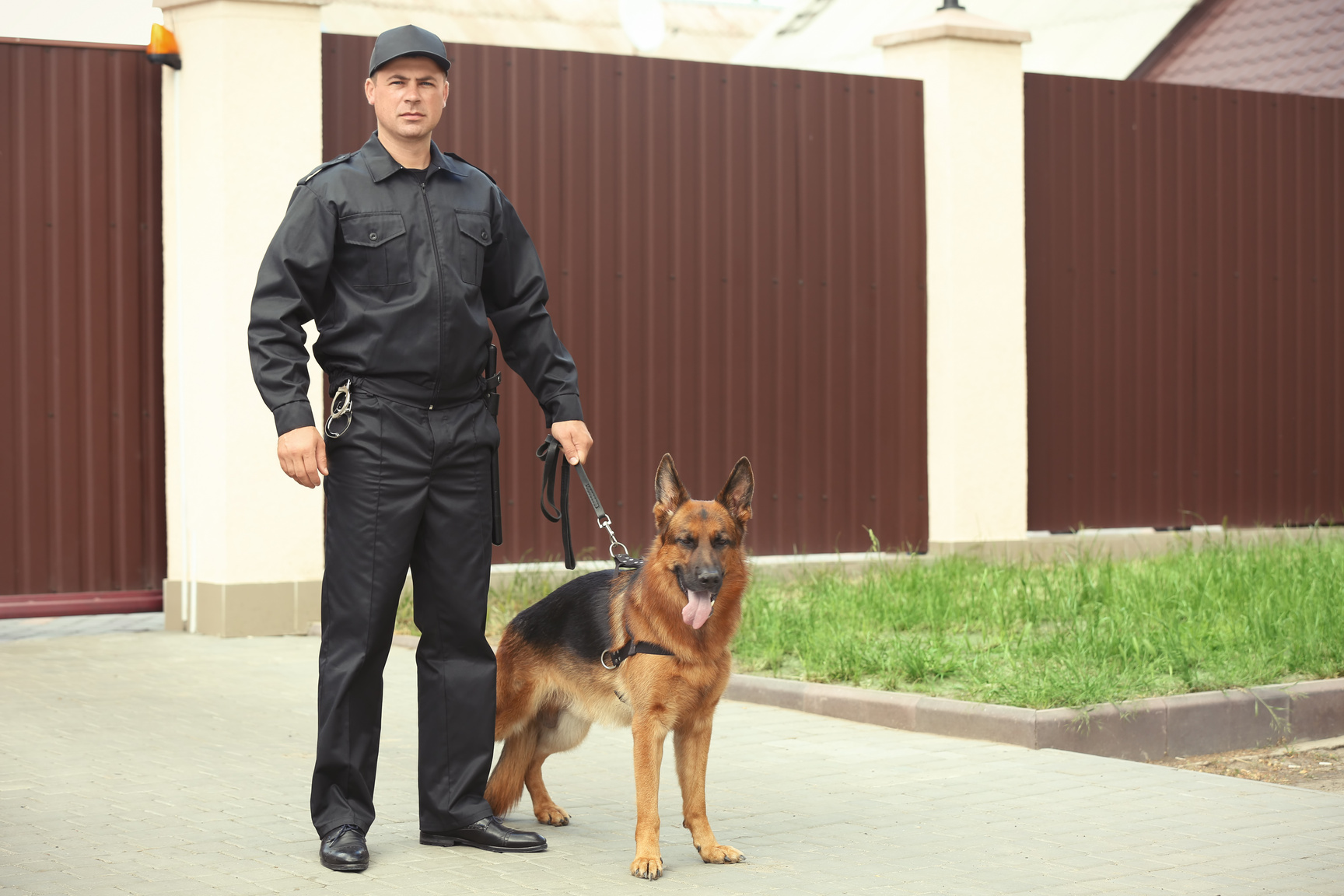 Security Guard with Dog